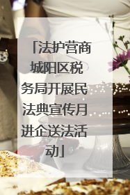 法护营商 城阳区税务局开展民法典宣传月进企送法活动
