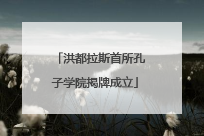 洪都拉斯首所孔子学院揭牌成立