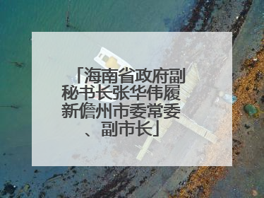 海南省政府副秘书长张华伟履新儋州市委常委、副市长