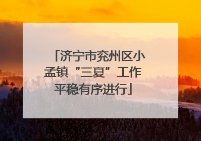 济宁市兖州区小孟镇“三夏”工作平稳有序进行