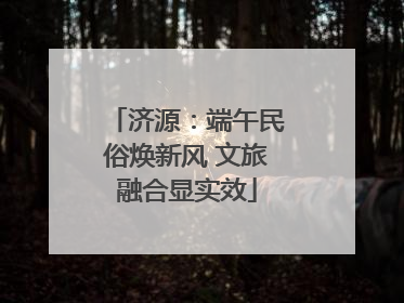 济源：端午民俗焕新风 文旅融合显实效