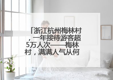 浙江杭州梅林村，一年接待游客超5万人次——梅林村，满满人气从何来（经济新方位·农村消费观察）