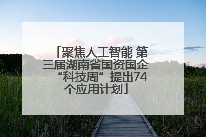 聚焦人工智能 第三届湖南省国资国企“科技周”提出74个应用计划