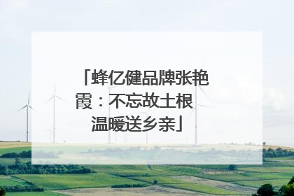 蜂亿健品牌张艳霞：不忘故土根 温暖送乡亲