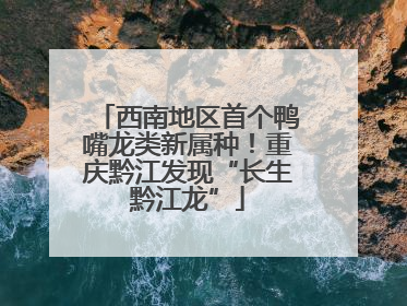 西南地区首个鸭嘴龙类新属种！重庆黔江发现“长生黔江龙”