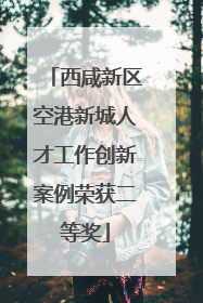 西咸新区空港新城人才工作创新案例荣获二等奖