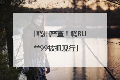 赣州严查！赣BU**99被抓现行