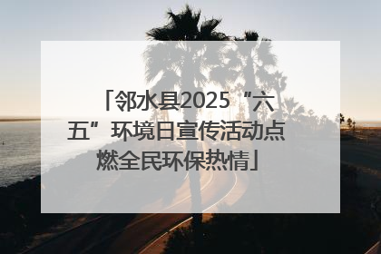 邻水县2025“六五”环境日宣传活动点燃全民环保热情