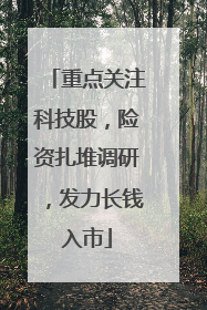 重点关注科技股，险资扎堆调研，发力长钱入市