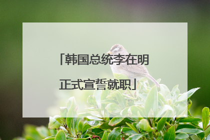韩国总统李在明正式宣誓就职