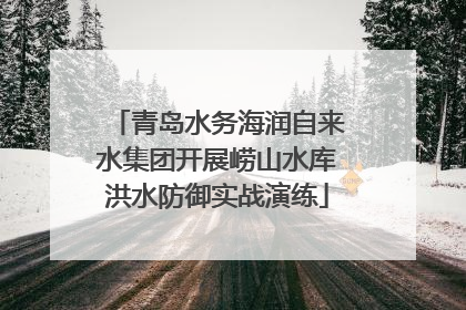 青岛水务海润自来水集团开展崂山水库洪水防御实战演练