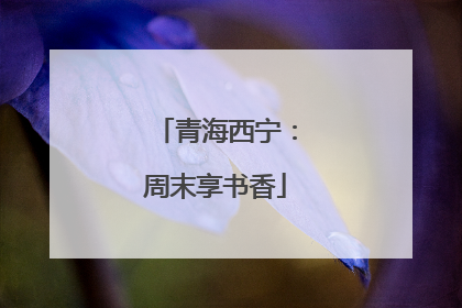 青海西宁：周末享书香