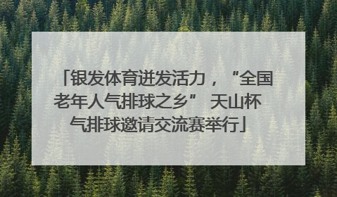 银发体育迸发活力，“全国老年人气排球之乡” 天山杯气排球邀请交流赛举行