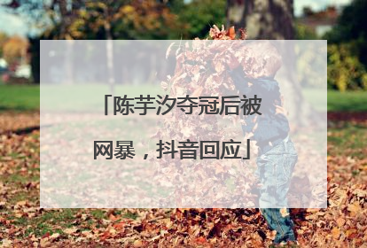 陈芋汐夺冠后被网暴，抖音回应