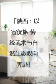 陕西：以赛促旅 传统武术与自然生态双向奔赴