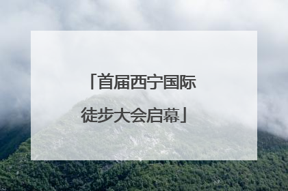 首届西宁国际徒步大会启幕
