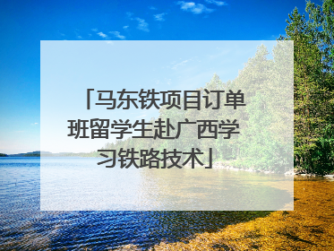 马东铁项目订单班留学生赴广西学习铁路技术