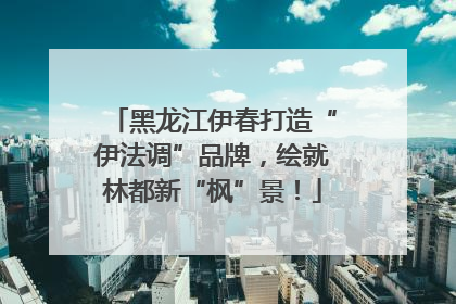 黑龙江伊春打造“伊法调”品牌，绘就林都新“枫”景！