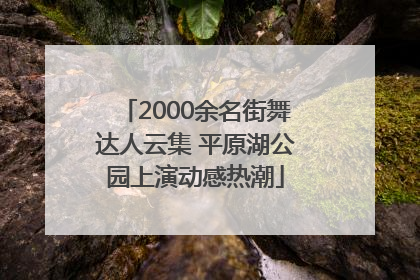 2000余名街舞达人云集 平原湖公园上演动感热潮