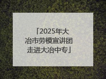 2025年大冶市劳模宣讲团走进大冶中专