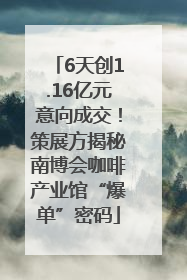 6天创1.16亿元意向成交！策展方揭秘南博会咖啡产业馆“爆单”密码
