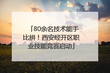 80余名技术能手比拼！西安经开区职业技能竞赛启动